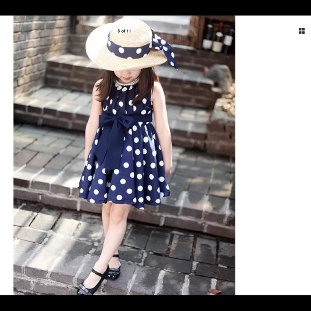 NWT sweet little dress in white or blue